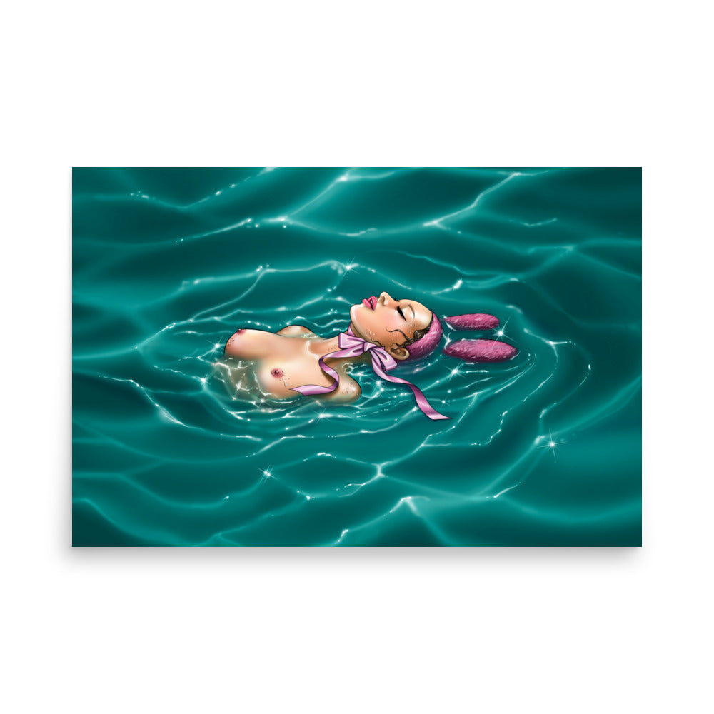 Floating My Melody Poster
