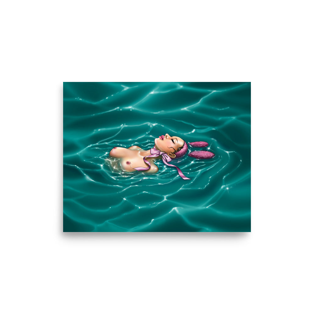 Floating My Melody Poster