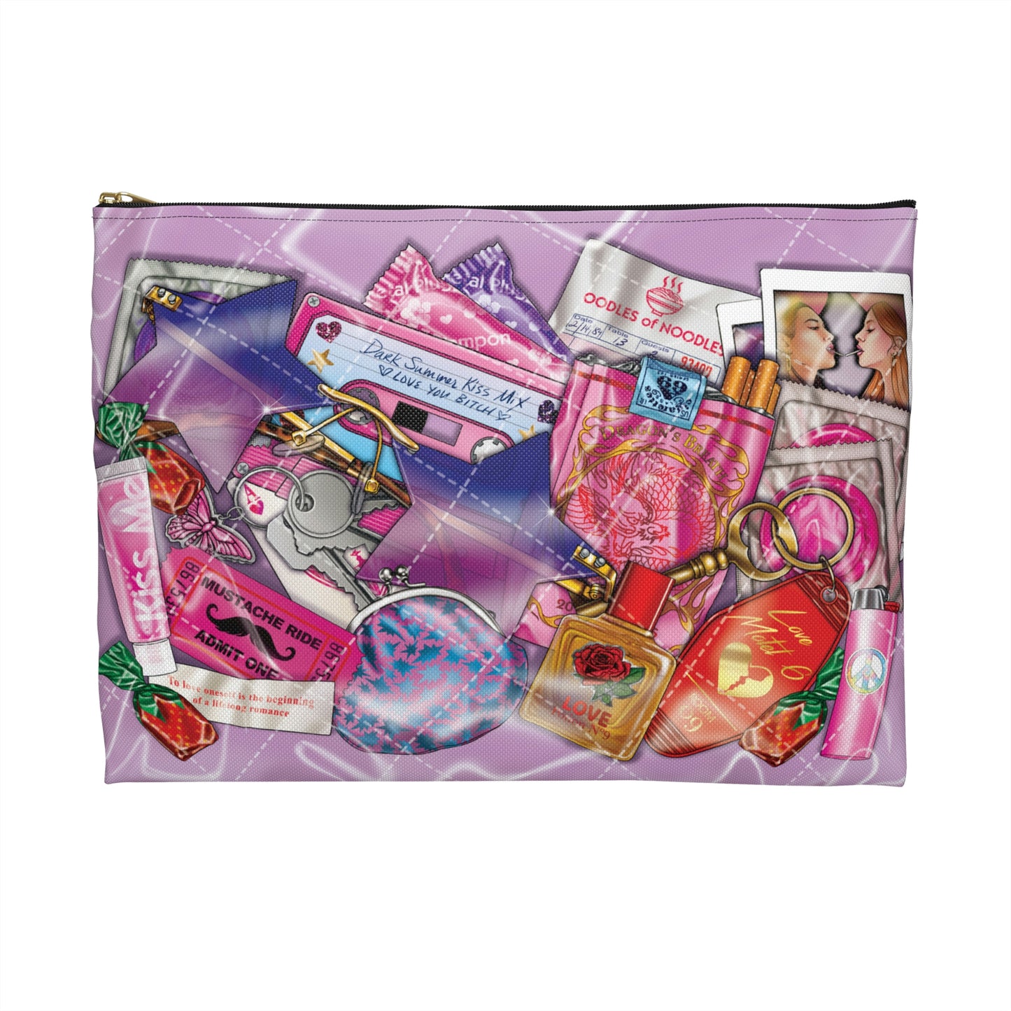 Pink Trompe L'oeil Pouch