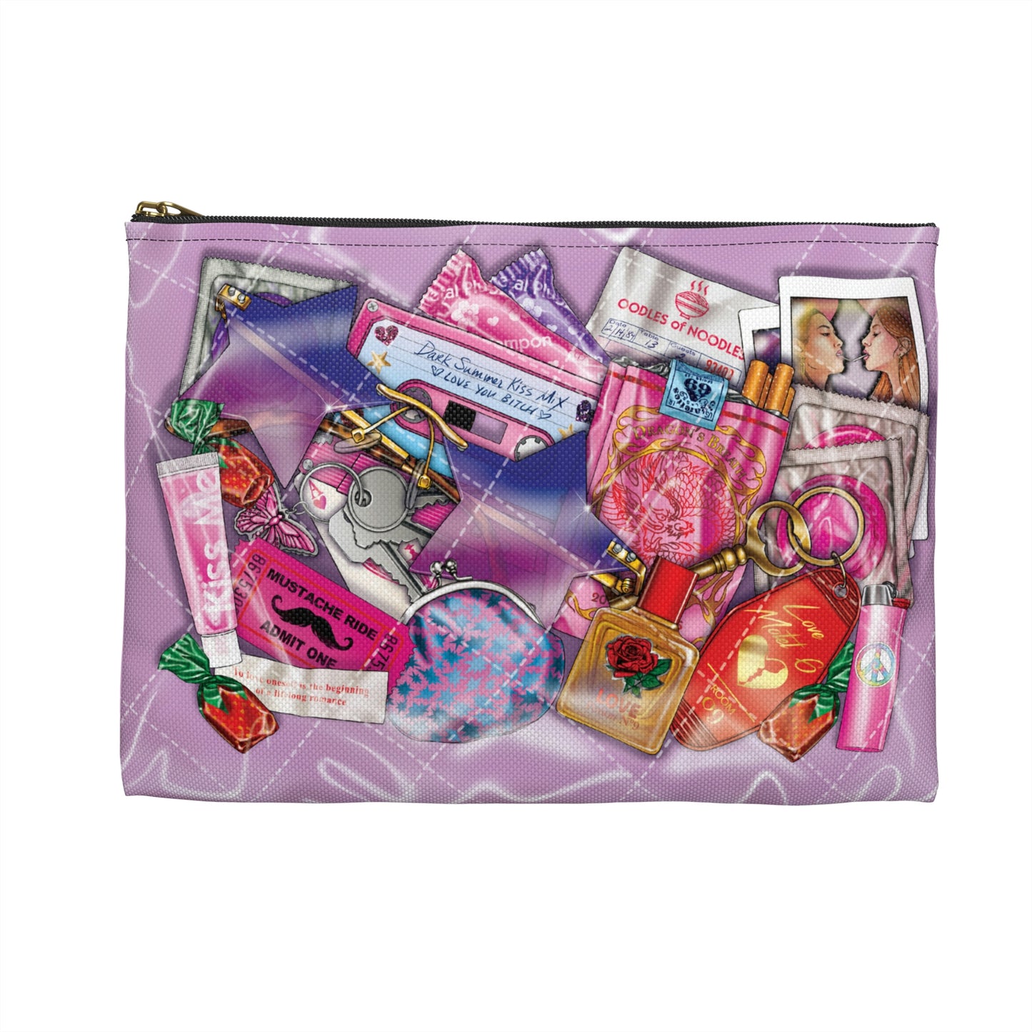 Pink Trompe L'oeil Pouch
