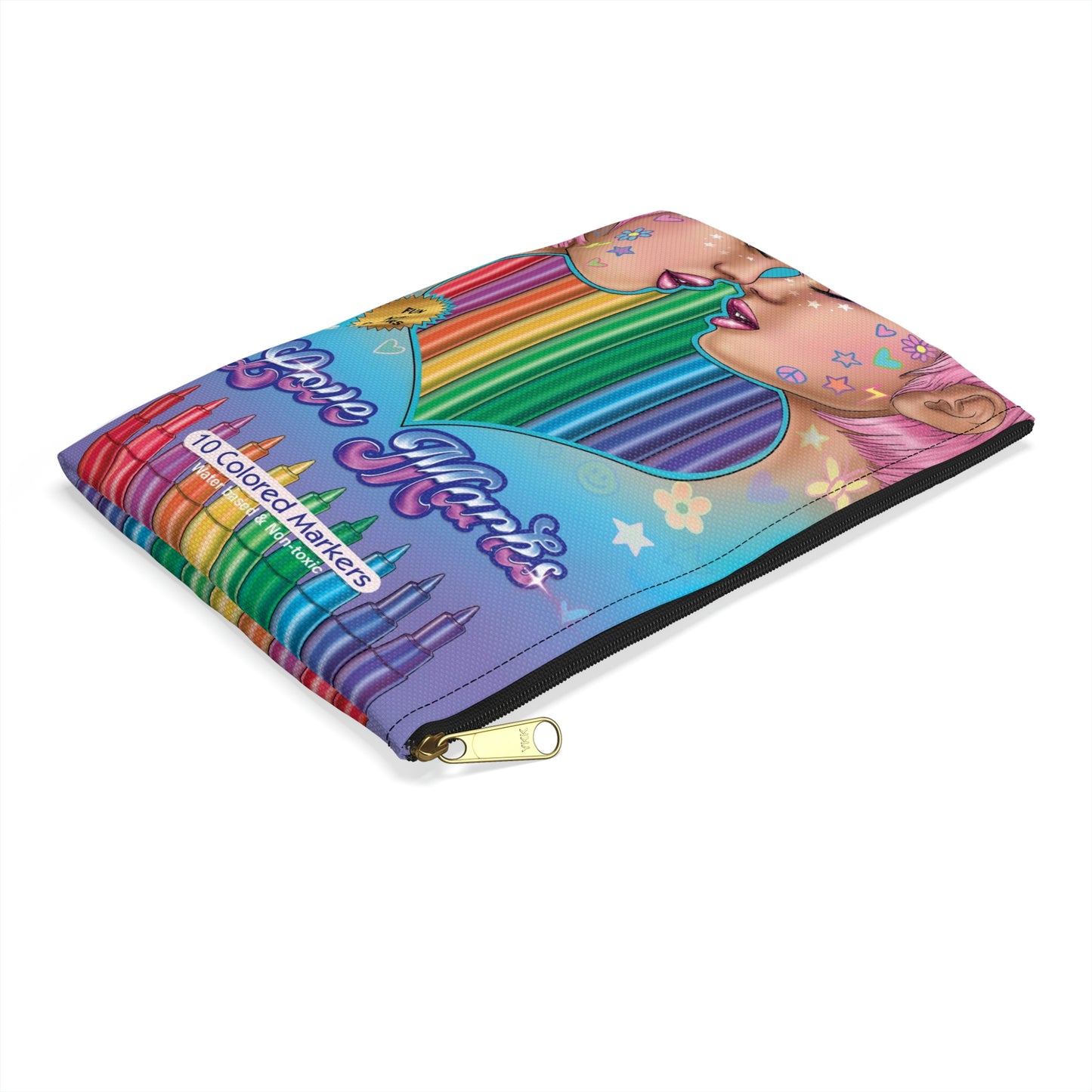 Love Marks Marker Pouch in Sky