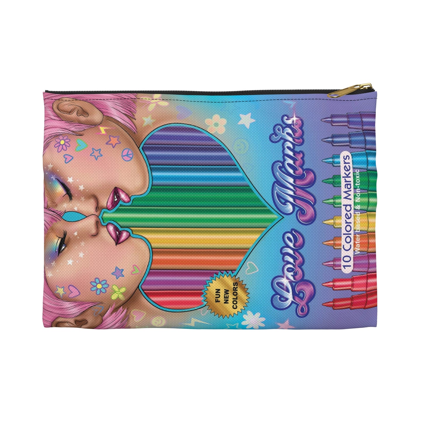 Love Marks Marker Pouch in Sky