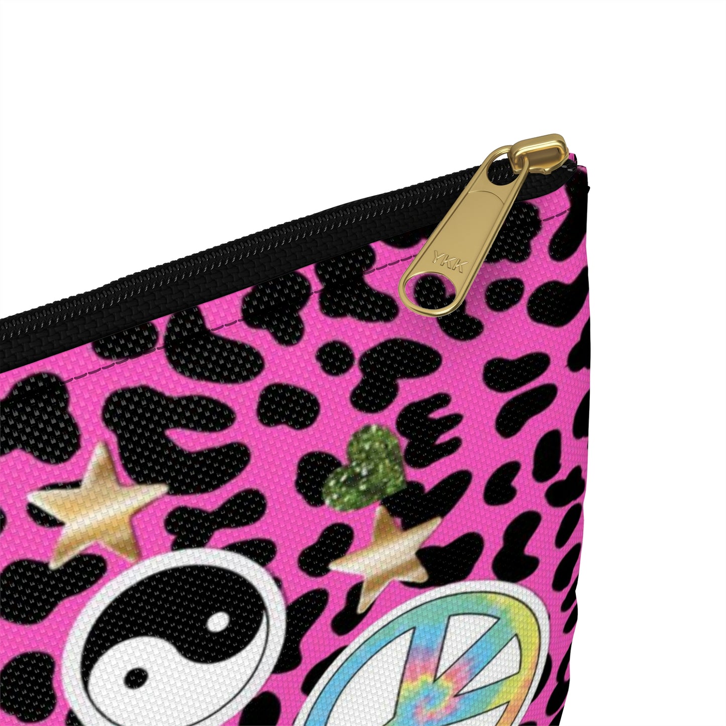 Leopard 90s Composition Book Pouch - Pink
