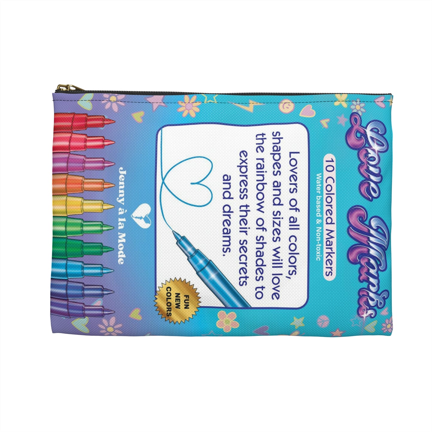 Love Marks Marker Pouch in Sky