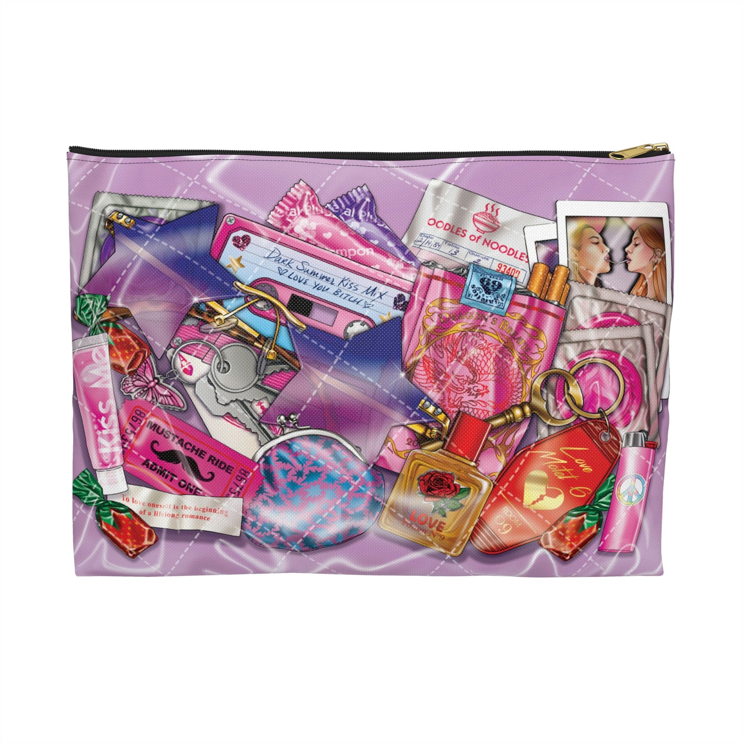 Pink Trompe L'oeil Pouch