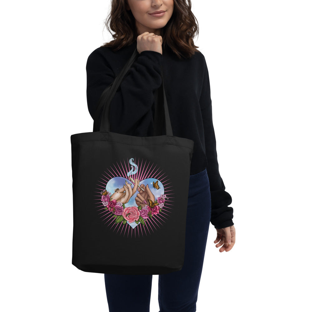 Sacred Heart Smoker Eco Tote Bag
