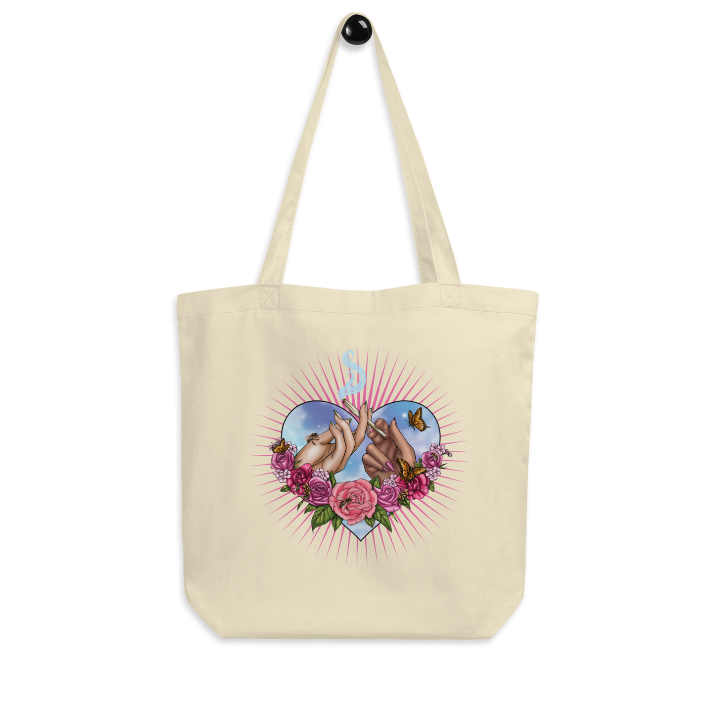 Sacred Heart Smoker Eco Tote Bag