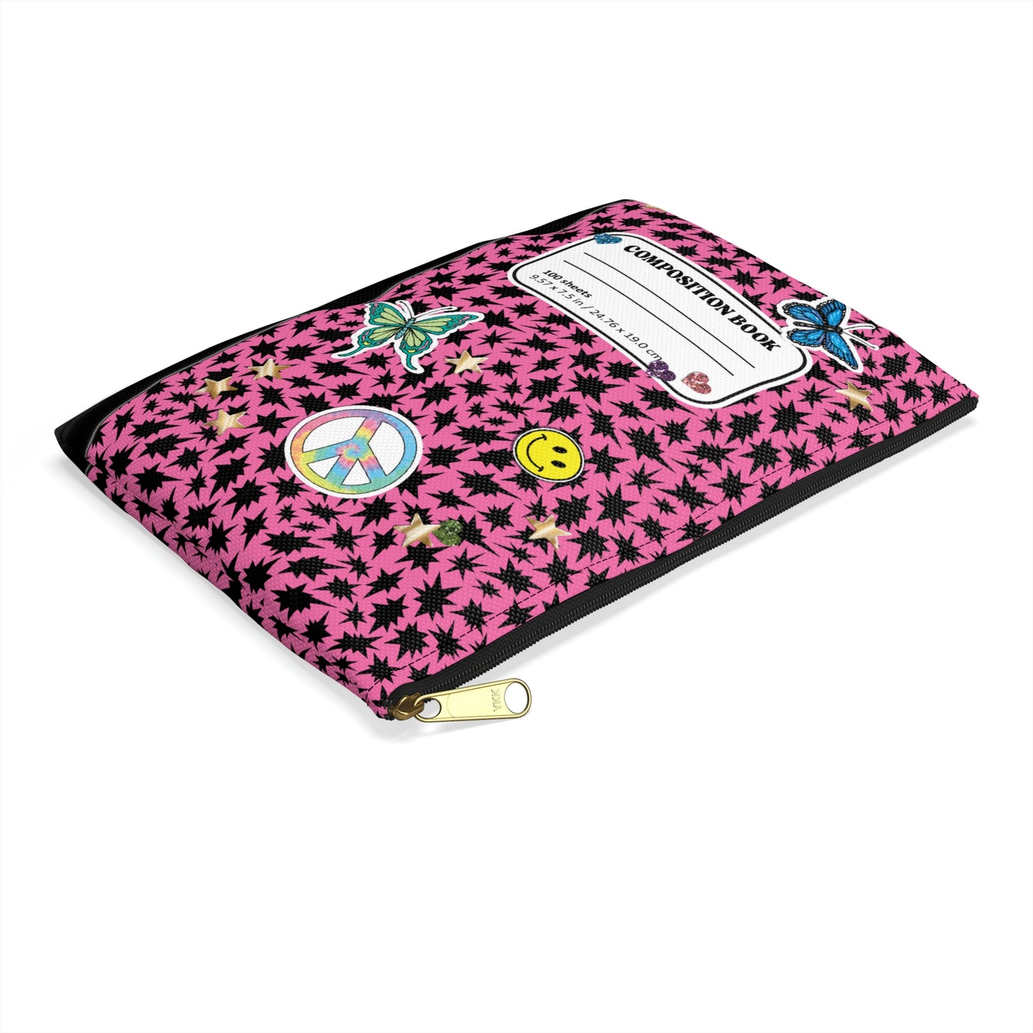 Pink 90s Composition Book Pouch