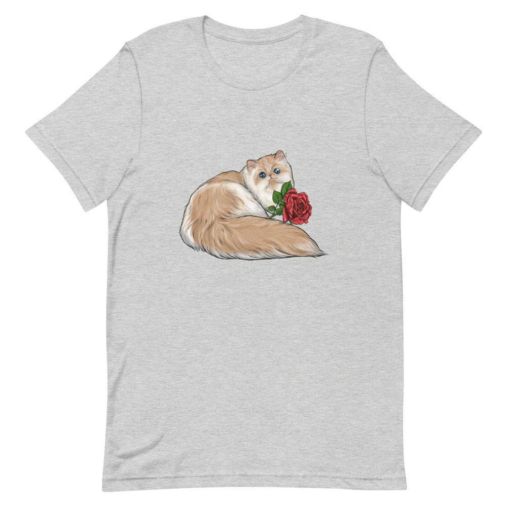 Cat and Rose Unisex T-Shirt