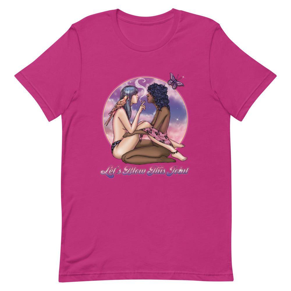 Let's Blow This Joint Pin-Up Unisex T-Shirt