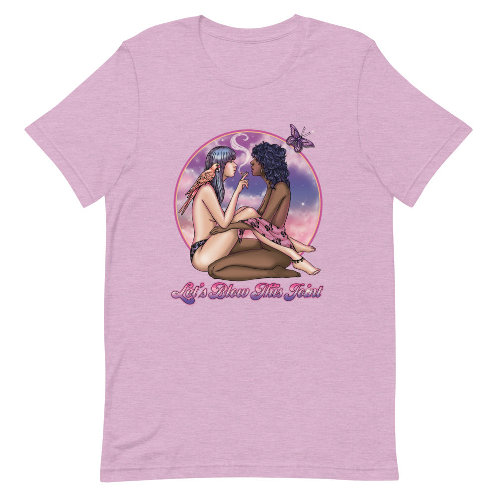 Let's Blow This Joint Pin-Up Unisex T-Shirt