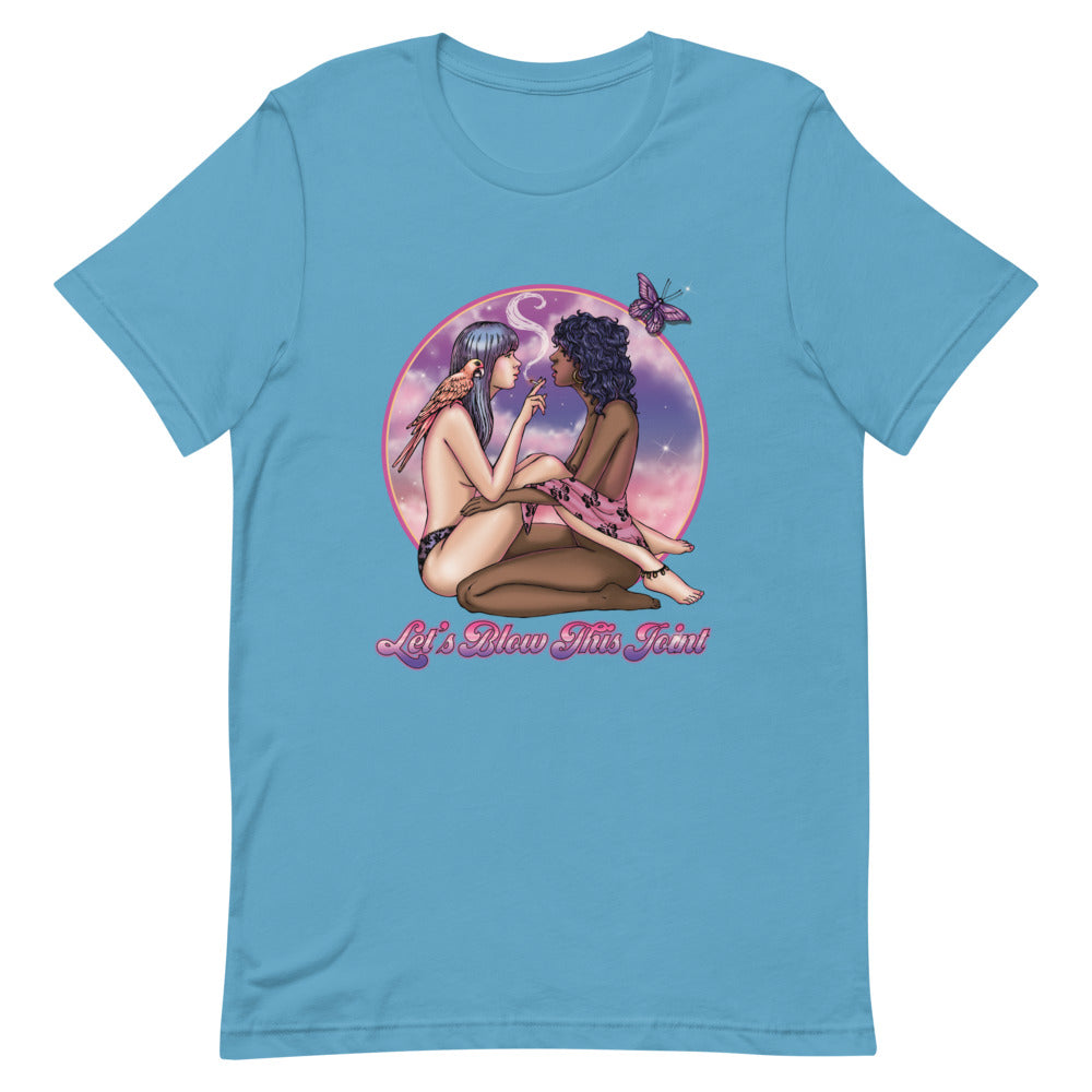 Let's Blow This Joint Pin-Up Unisex T-Shirt