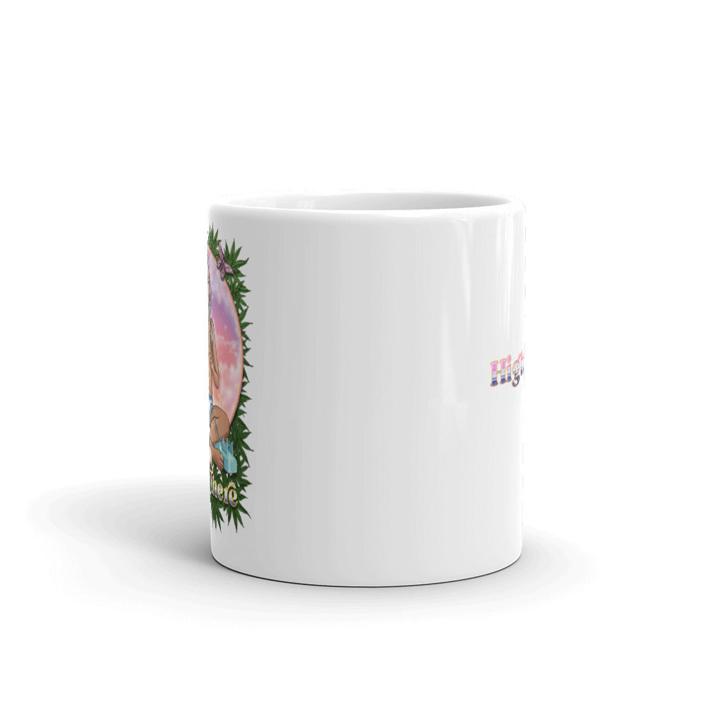 High There glossy mug
