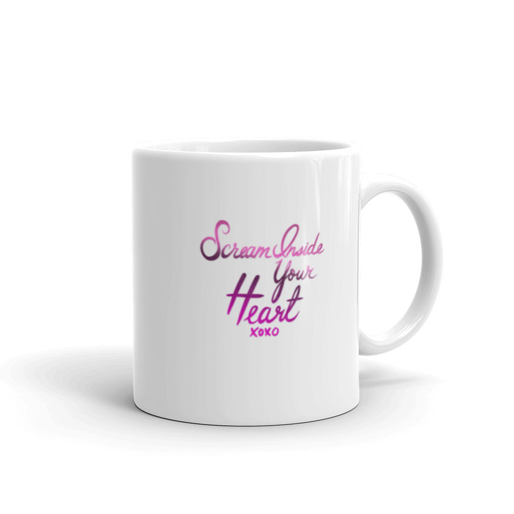 Scream Inside Your Heart glossy mug