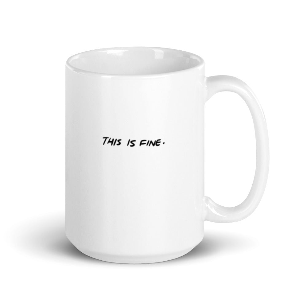 This Is Fine glossy mug