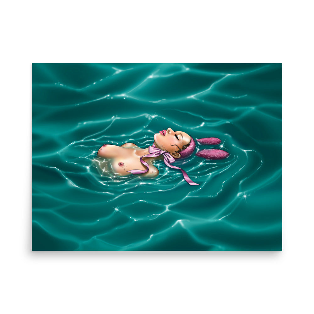 Floating My Melody Poster