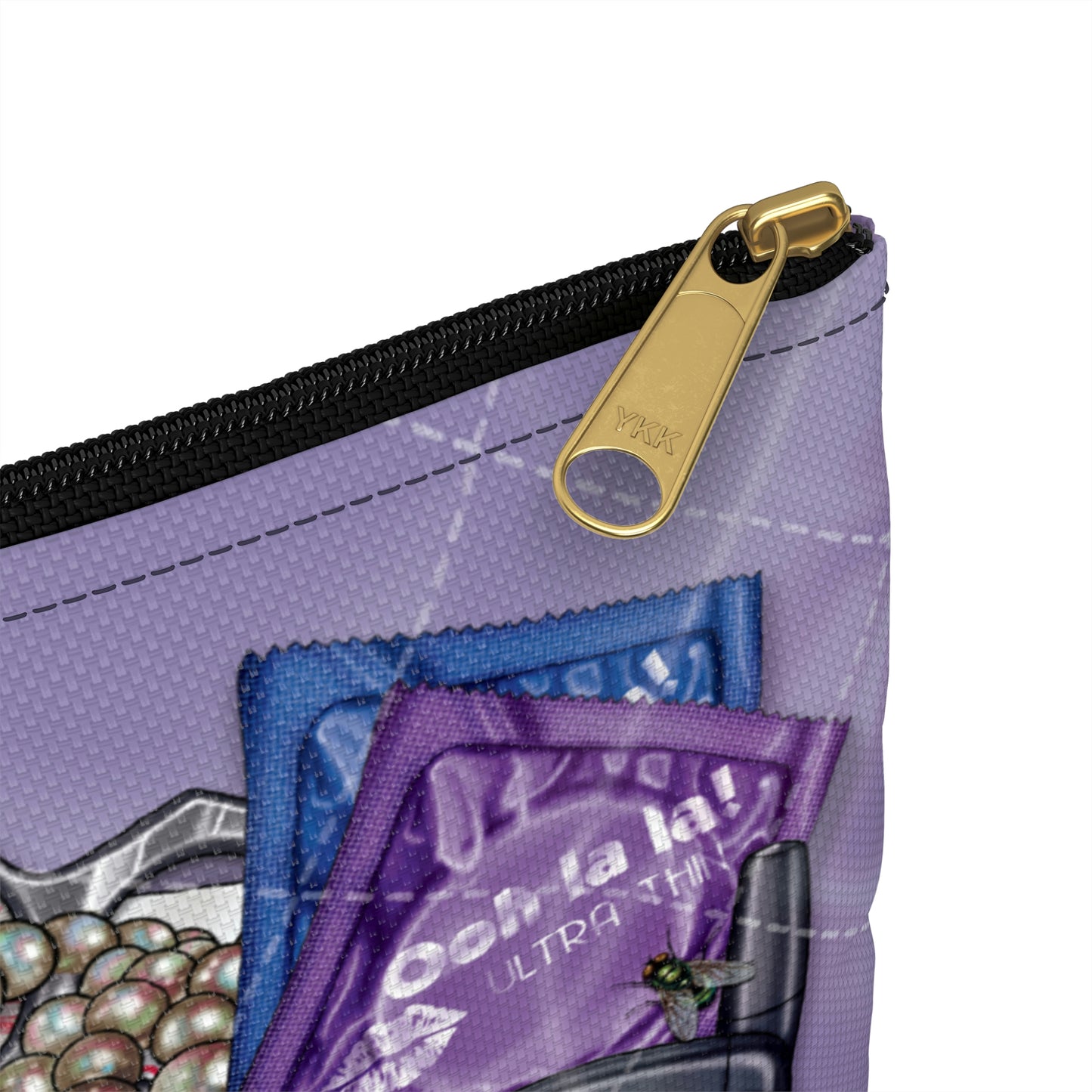 Trompe L'oeil Purple Pouch