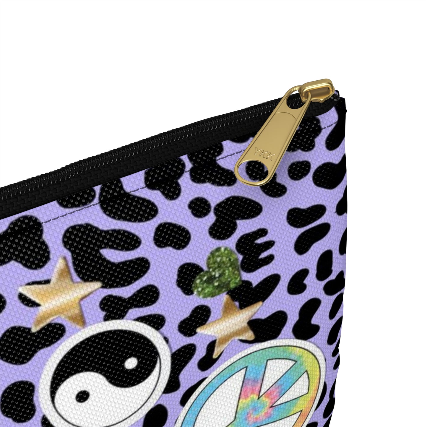 Leopard 90s Composition Book Pouch - Purple