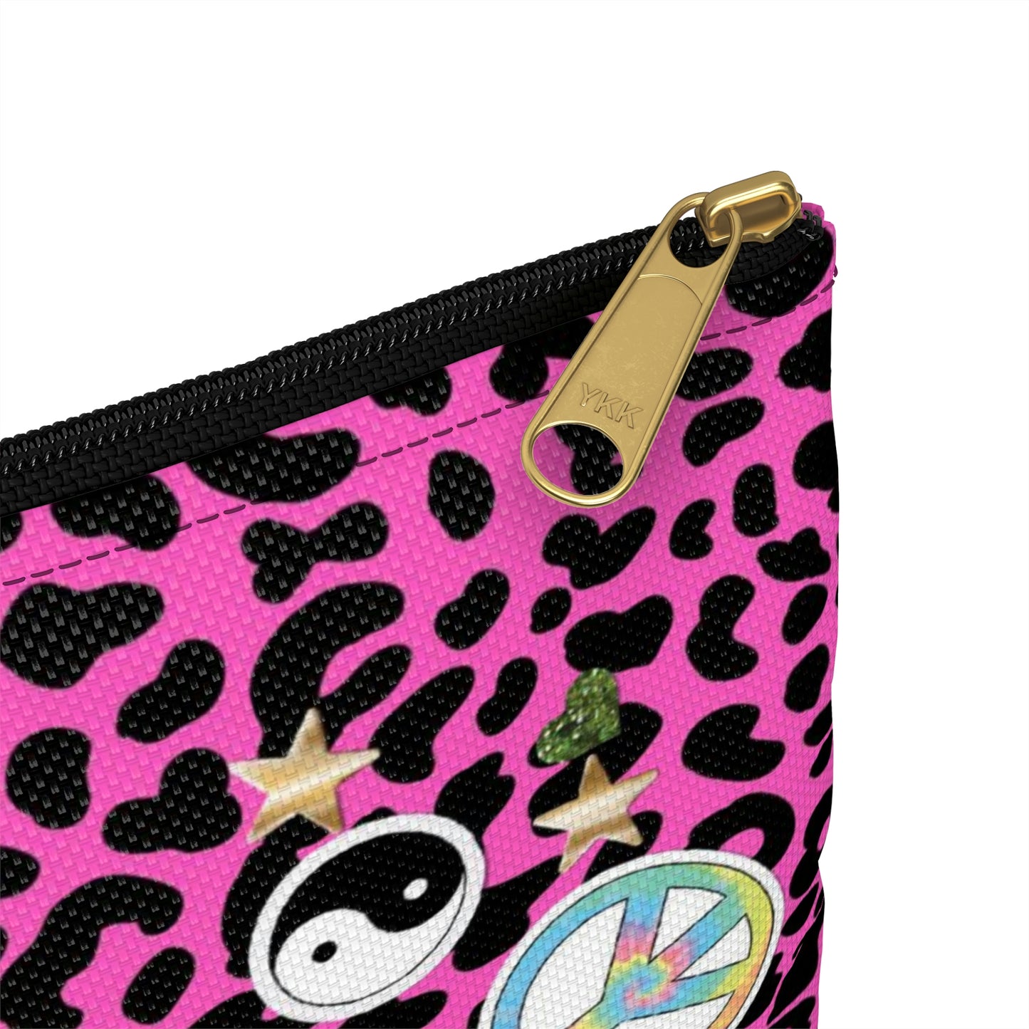 Leopard 90s Composition Book Pouch - Pink