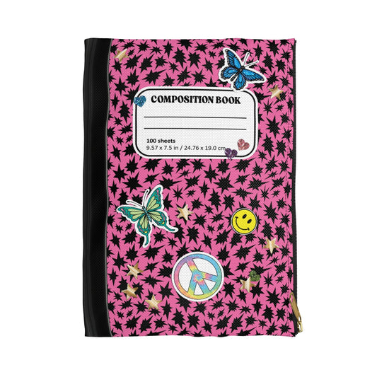 Pink 90s Composition Book Pouch