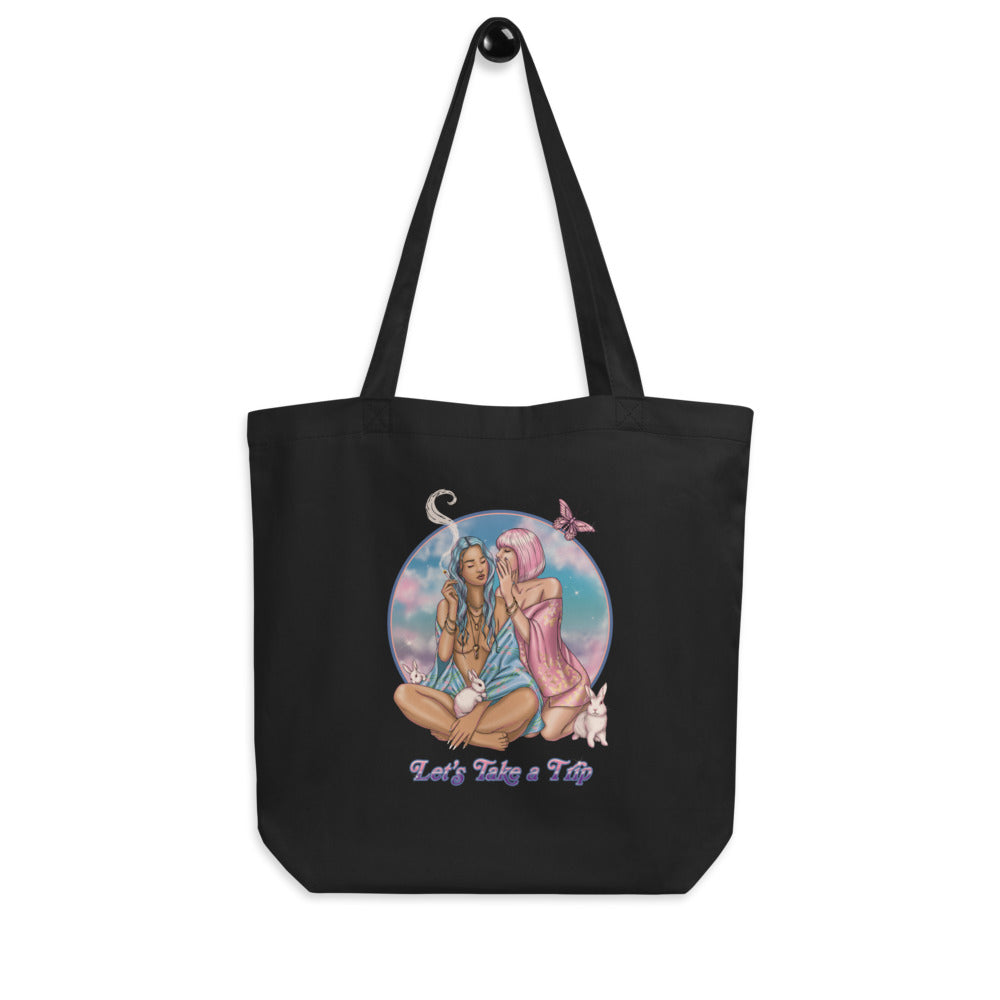 Let's Take a Trip Pinup Tote Bag