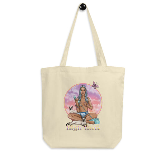 High There Pinup Tote Bag