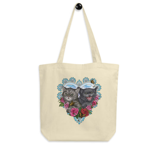 Two Kittens Tote Bag