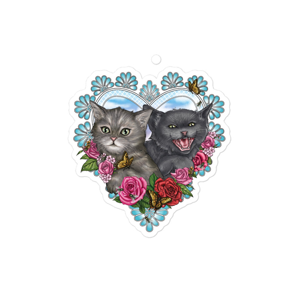 Two Kittens Sticker