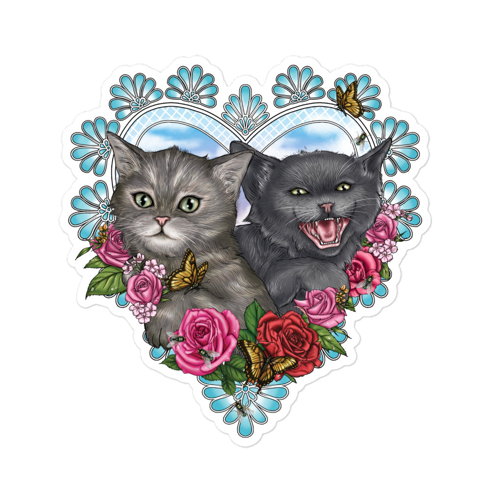 Two Kittens Sticker