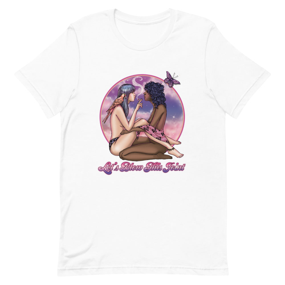 Let's Blow This Joint Pin-Up Unisex T-Shirt